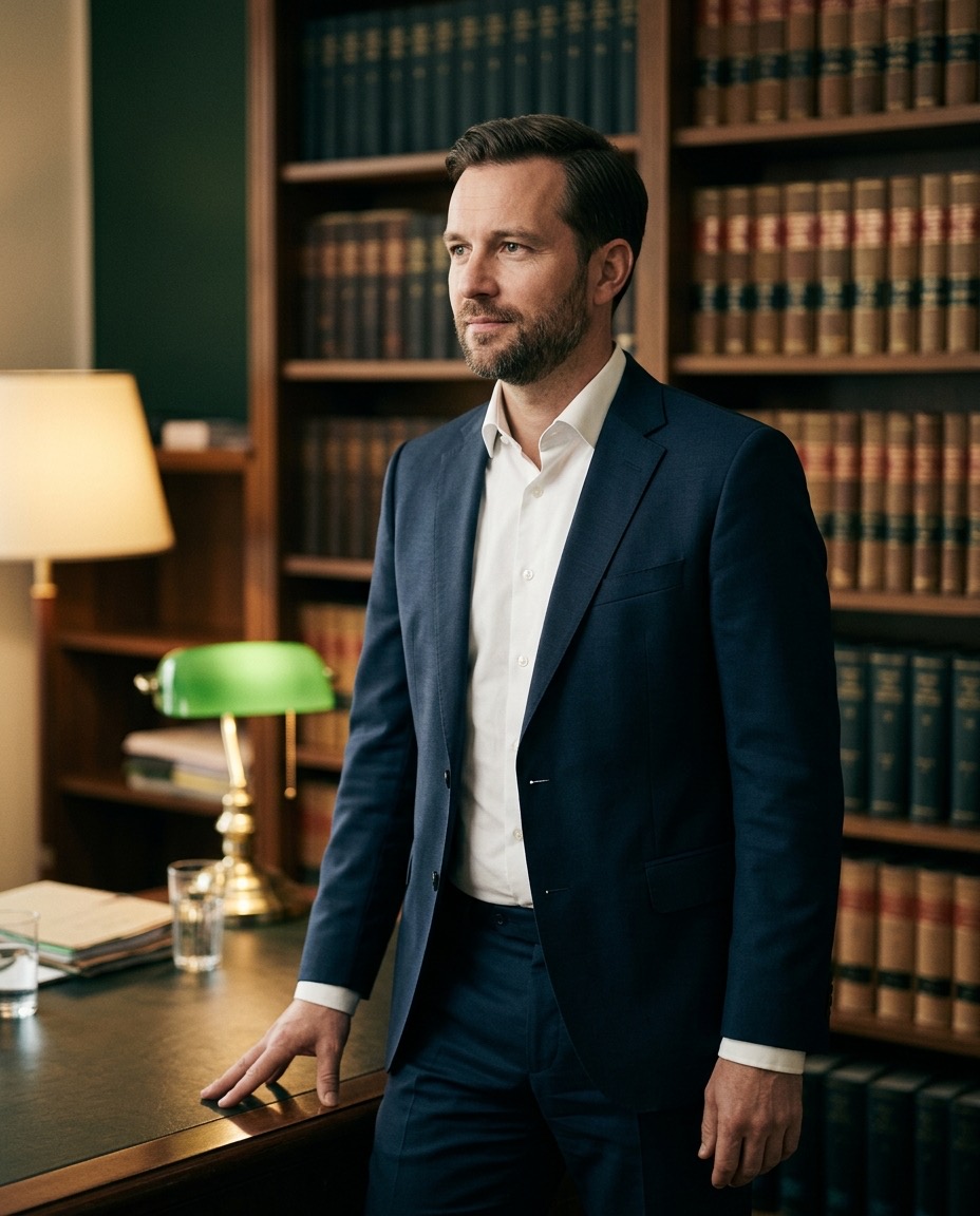 Rechtsanwalt Markus Müller in seiner Kanzlei